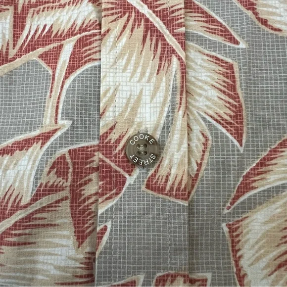 Cooke Street Honolulu Palm Leaves Short Sleeve Button Up Shirt Men’s Size L - Picture 11 of 11